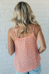 Brushstroke Button Accent Tank