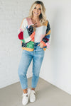 Colorblock Chunky Cardi