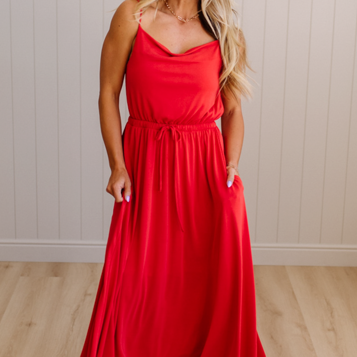 Favorite Jersey Knit Midi Large / Red