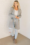 Hooded Open Duster Cardigan
