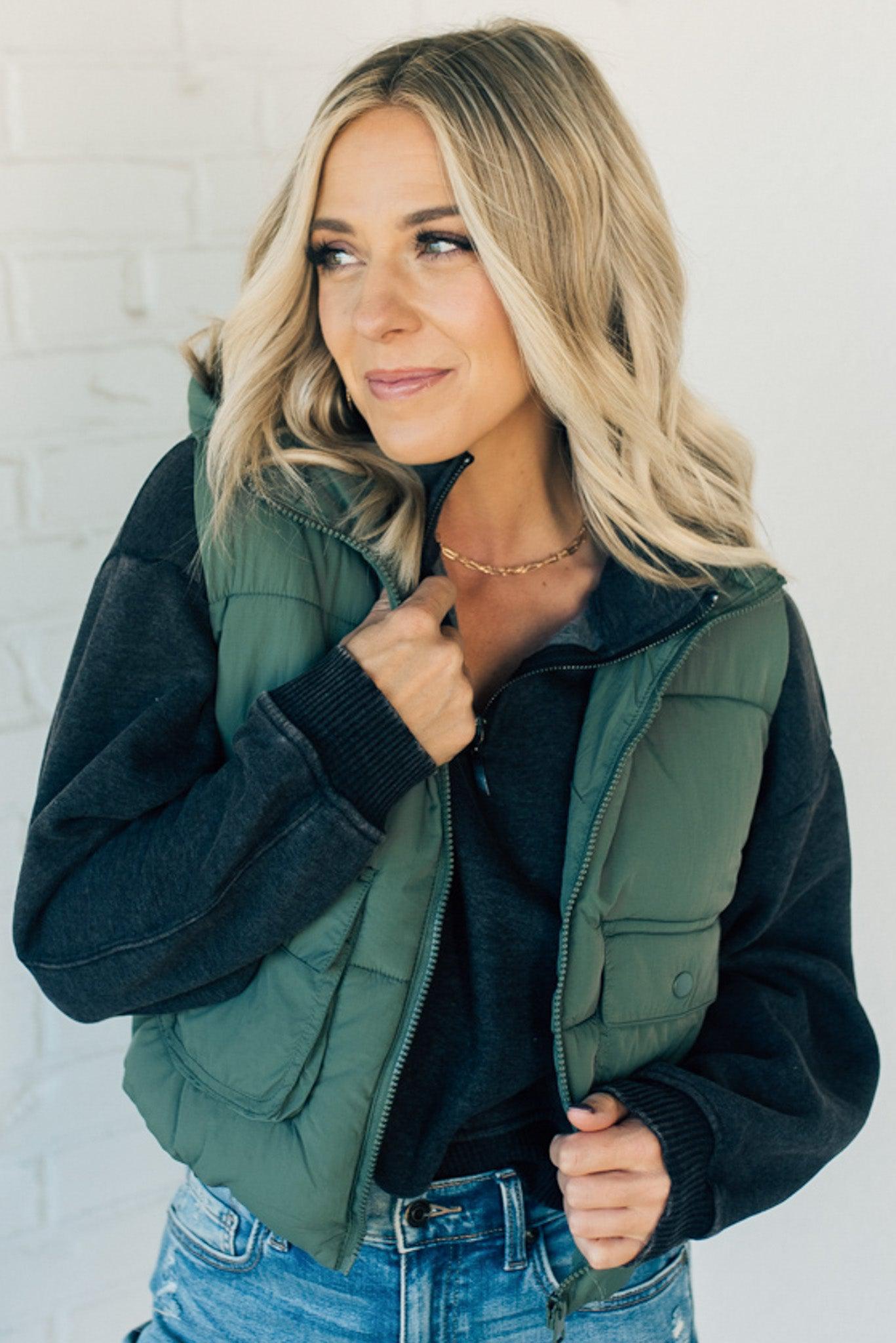 Hooded Puff Vest