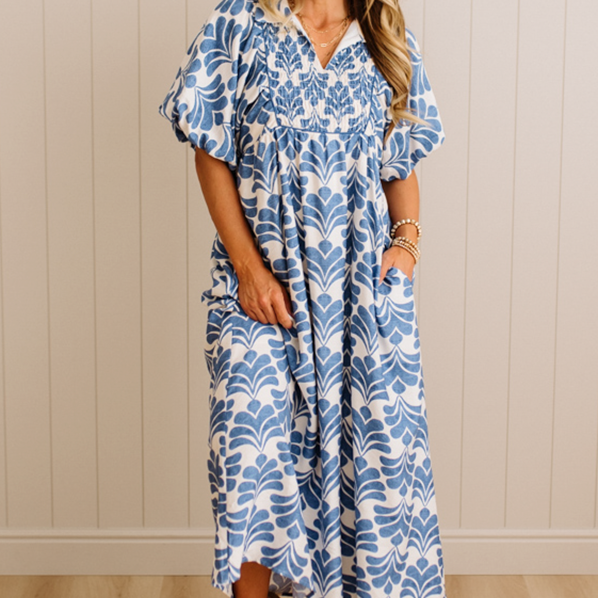 Nola Printed Boho Maxi Small