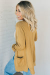 Open Front Knit Cardigan