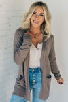Open Front Knit Cardigan