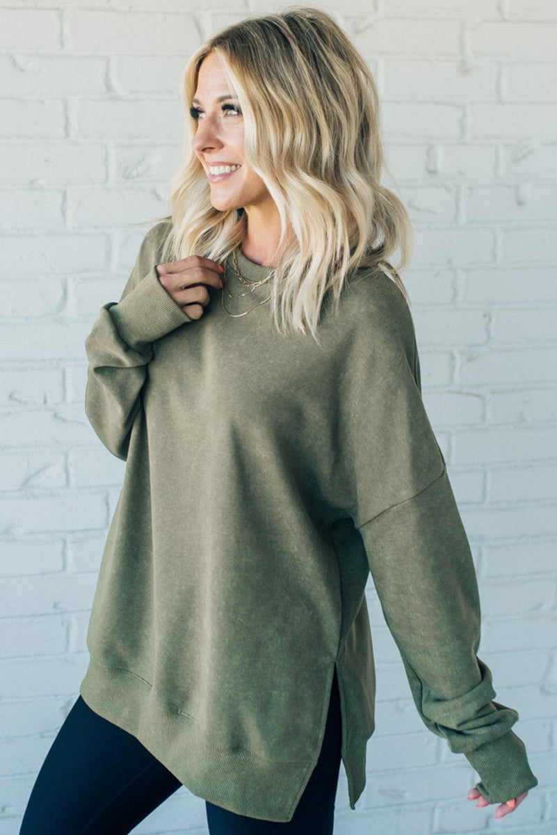 Sweatshirt side online slits