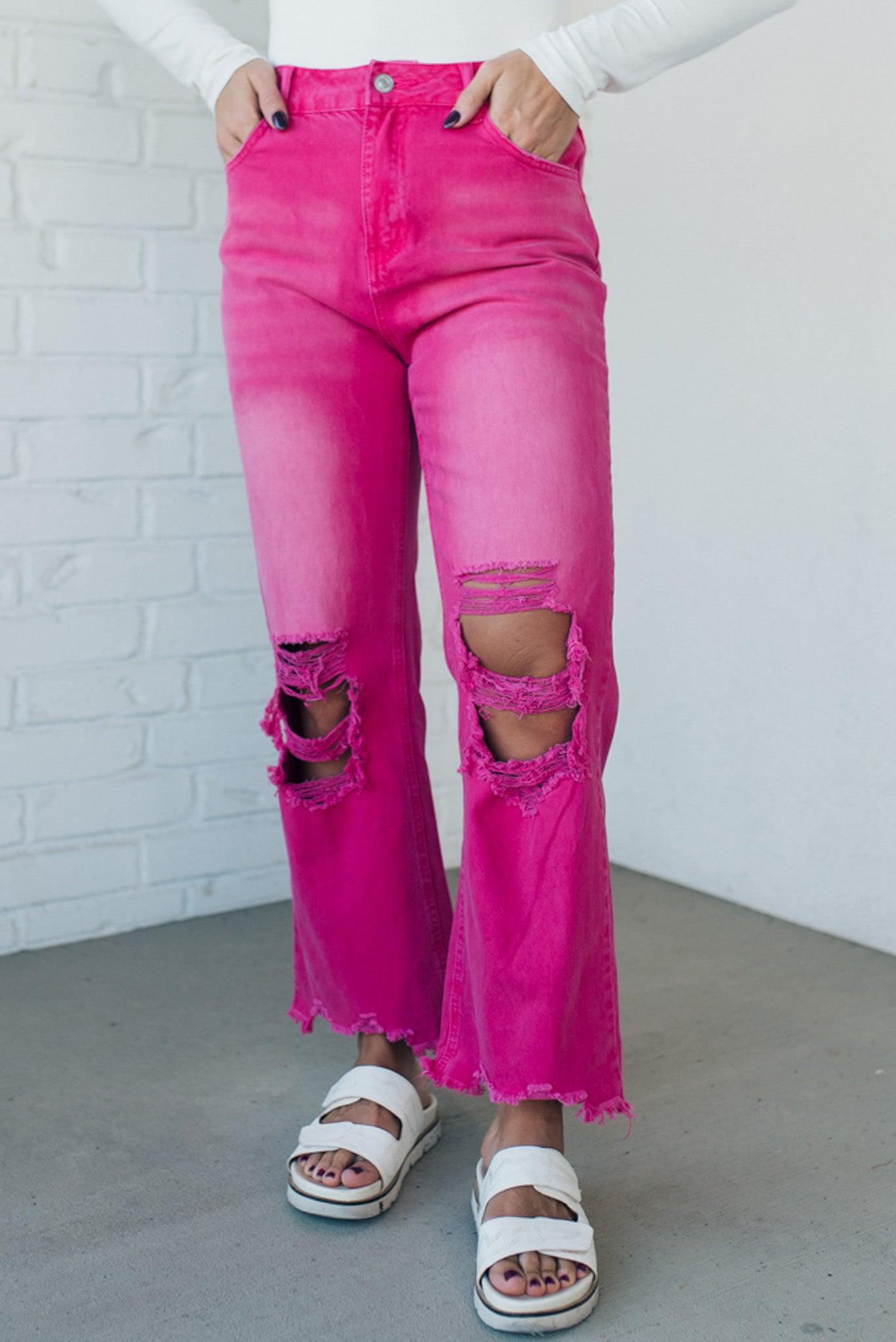 All Around Town Cool Pink Denim Overalls – Shop the Mint