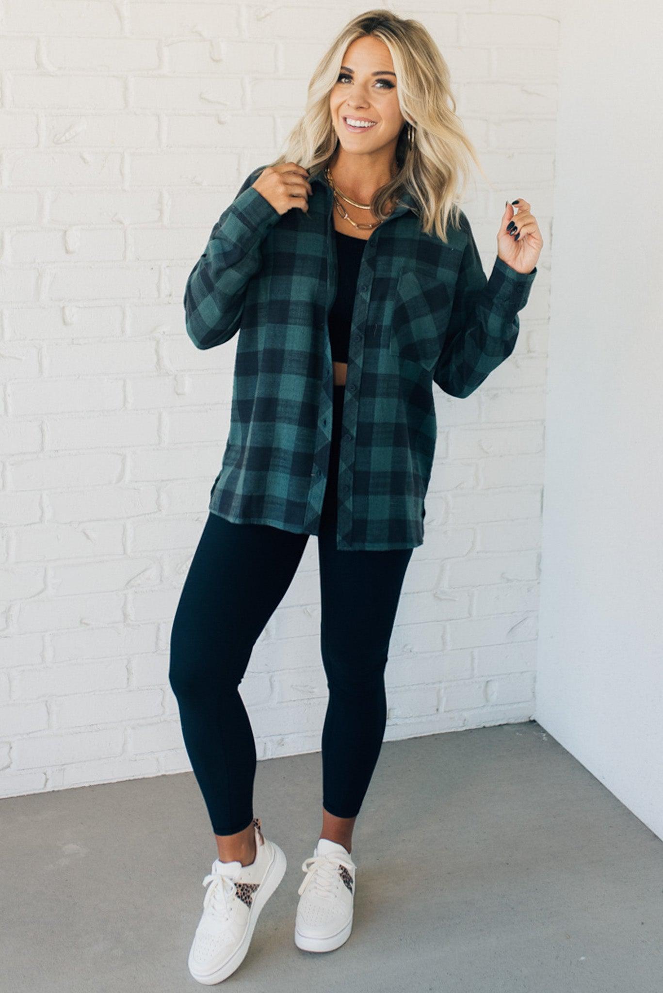 Soft Flannel Check Top