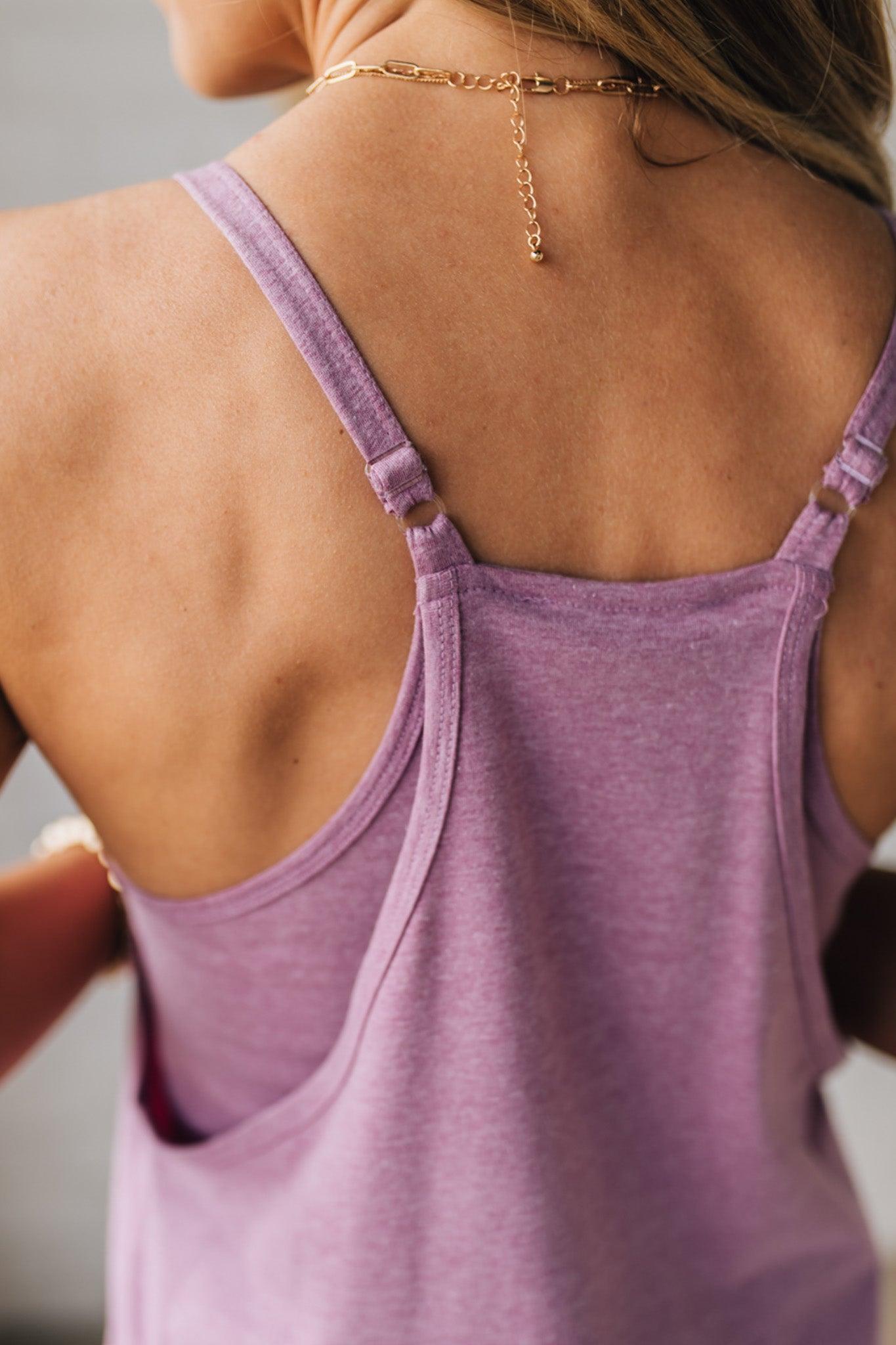 Blonde woman wearing a Mini Dress With Built-in Romper Liner.