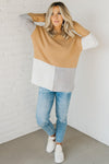 Texture Blend Colorblock Sweater