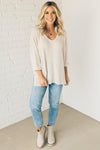 Textured Knit Dolman Sweater