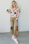 Throwback Daisy Chunky Sweater