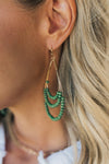Triple Layer Teardrop Earrings