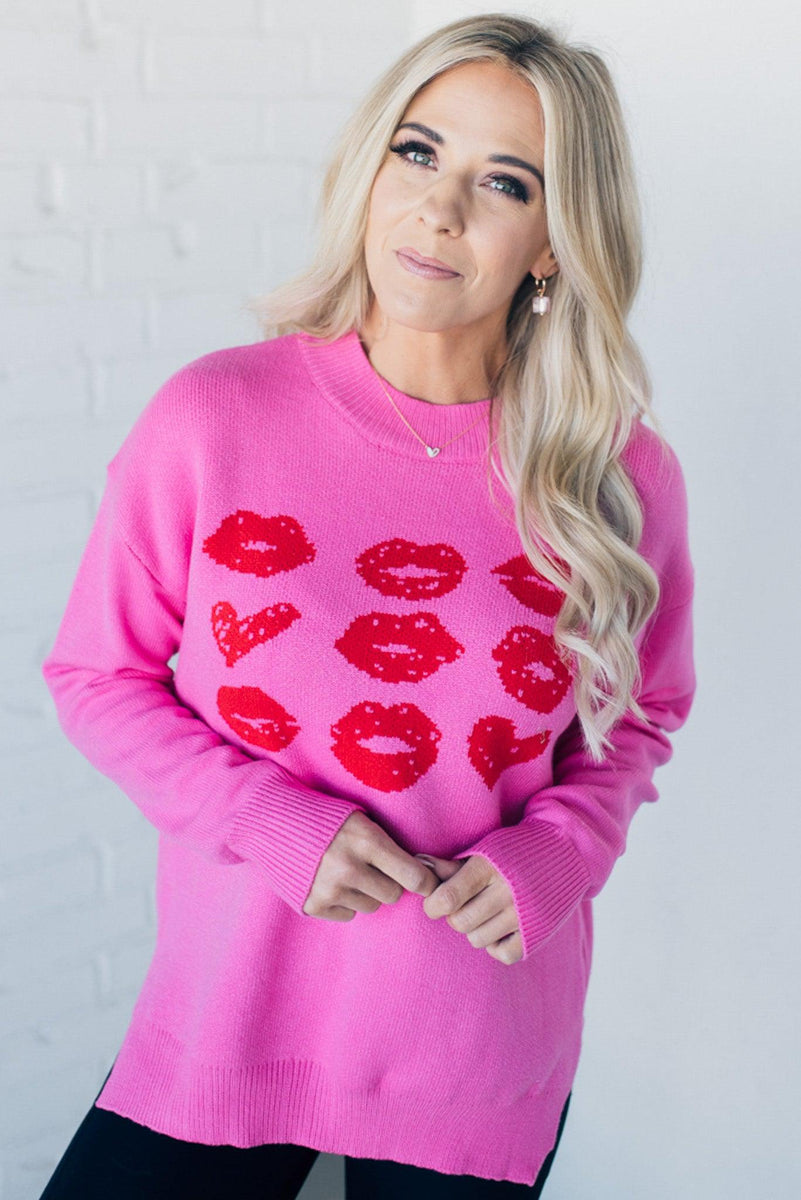 Fuzzy Heart Cozy Sweater – RubyClaire Boutique