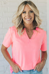 Waffle Trim Loose Fit Tee