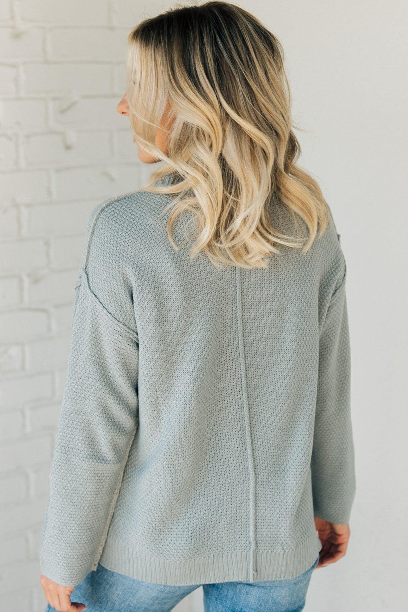 Waffled Henley Sweater