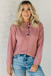 Waffled Henley Sweater