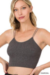 Ribbed Double Strap Bralette | Clearance
