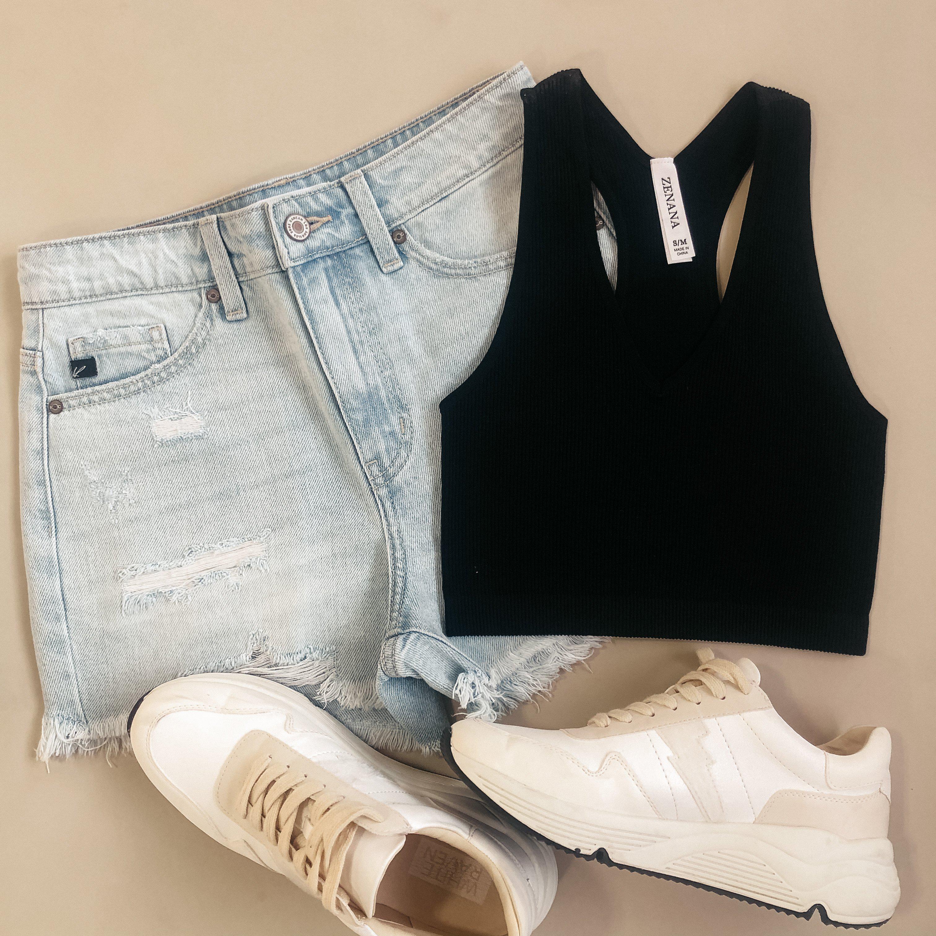 Ribbed Racerback Bralette