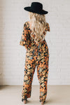 Bold Floral Sweetheart Jumpsuit