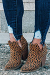 Chrissy Leopard Ankle Booties