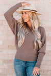 Ribbed Dolman Sleeve Sweater