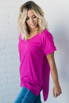 Ribbed Premium V Neck Tees