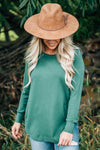 Rounded Hem Ultra Soft Sweater