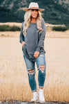 Rounded Hem Ultra Soft Sweater