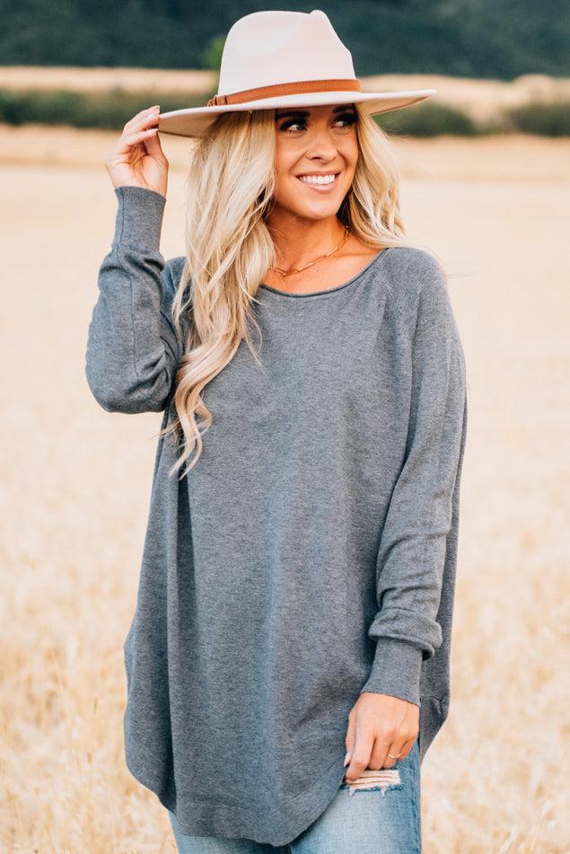 Rounded Hem Ultra Soft Sweater