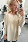 Rounded Hem Ultra Soft Sweater