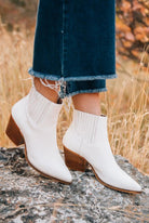 high heel booties