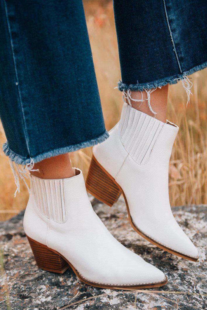 snakeskin block heel ankle boots