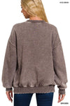 Mineral Wash Fleece Lined Pullover