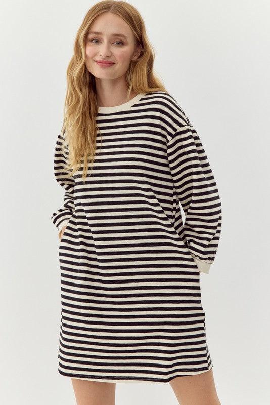 Sparrow Striped Shirt Dress