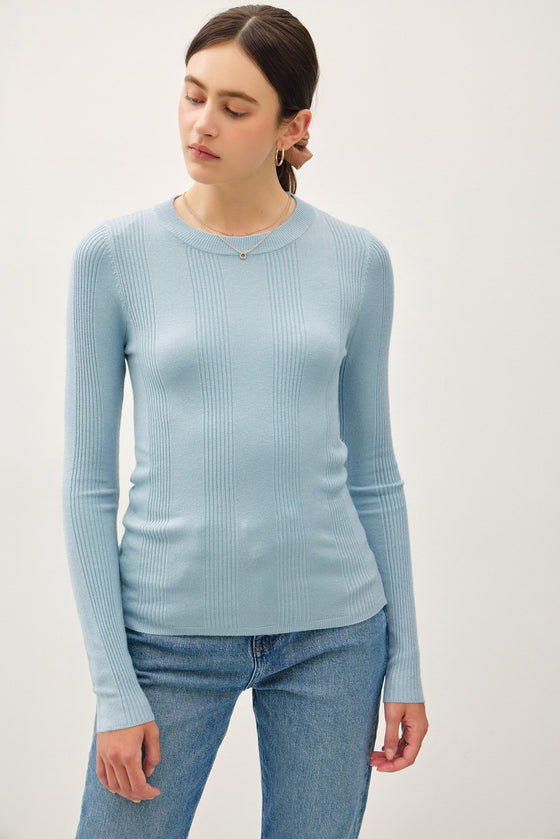 Katie Ribbed Slim Sweater