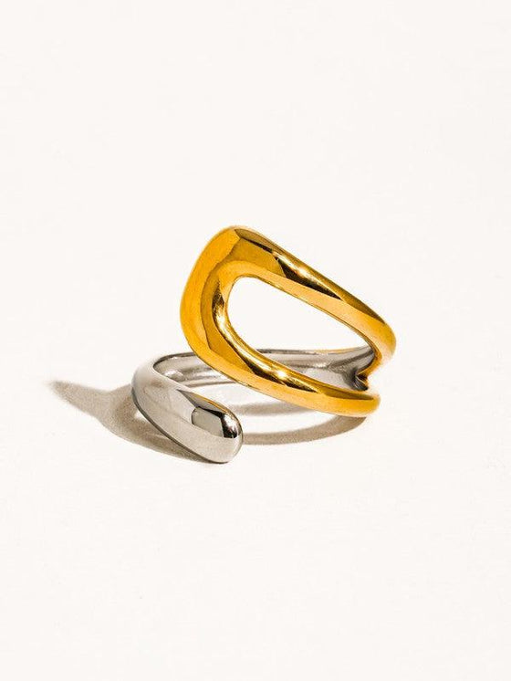 LUXE Wrapped Two-Tone Ring