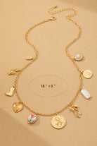 The gold-tone finish has real warmth to it, and because it's gold plated stainless steel, it holds up to everyday wear instead of hiding in a drawer for special occasions. The adjustable chain means you can drop it longer for layering or keep it closer to the collar.