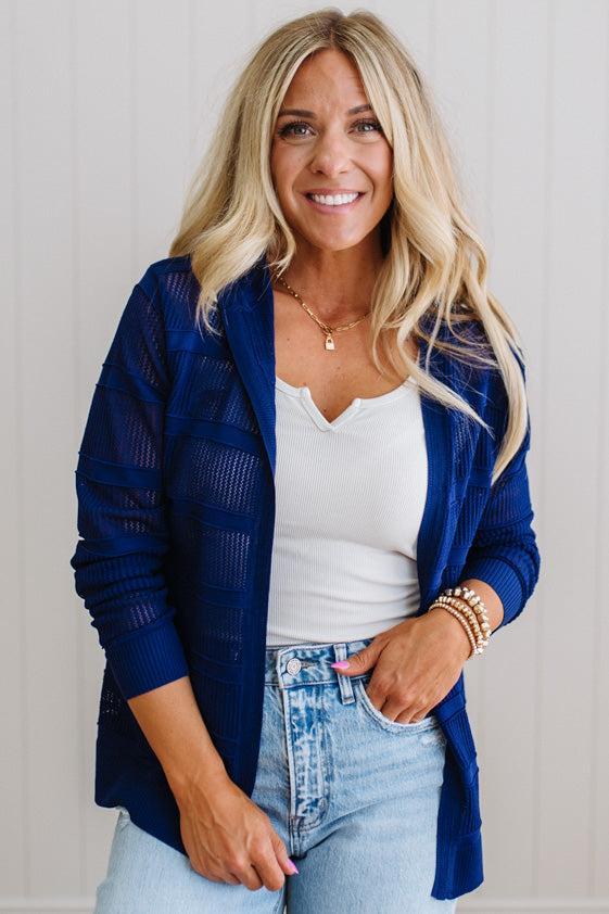 Amarila Open Knit Hooded Cardi – RubyClaire Boutique