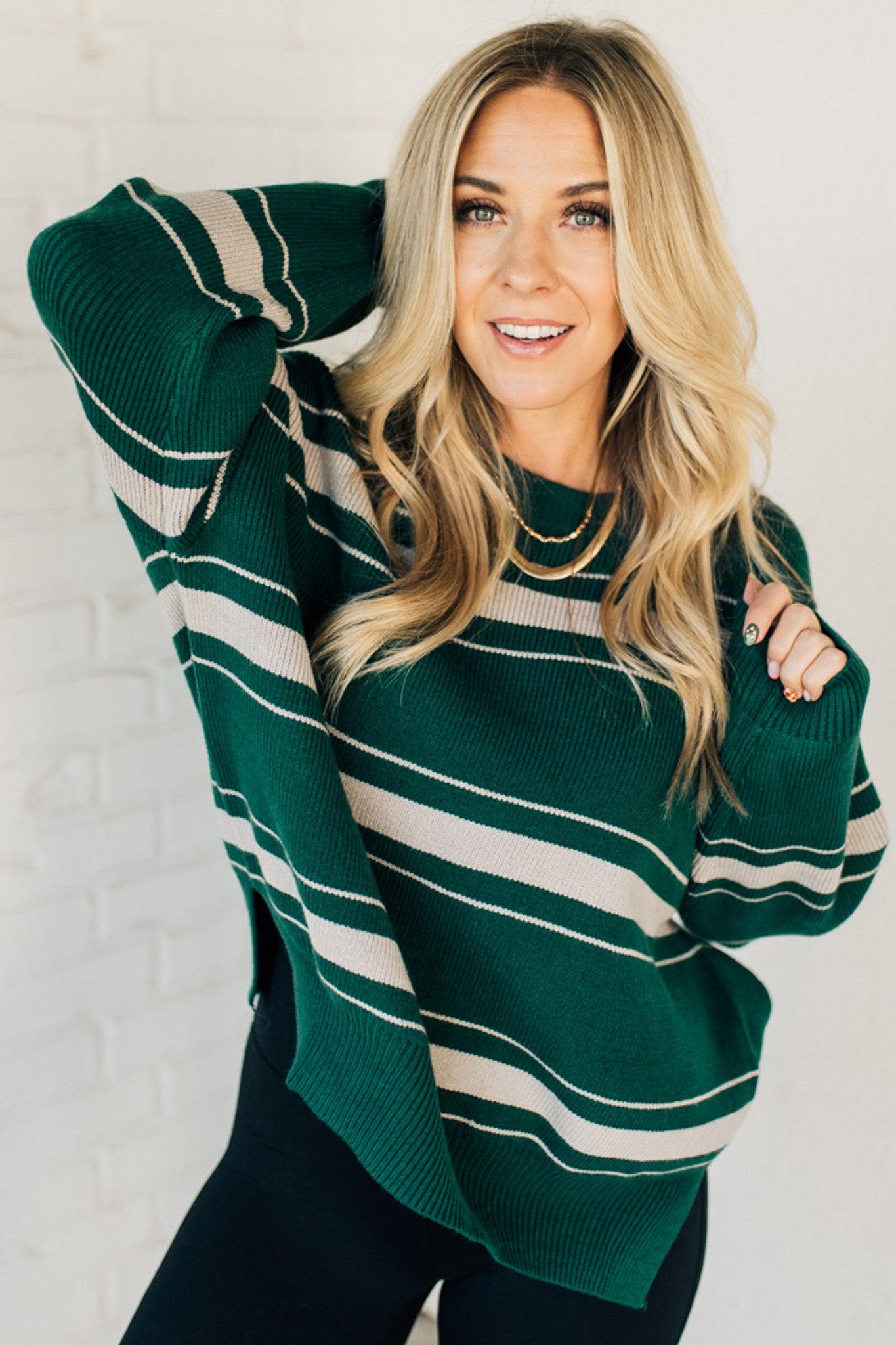 Amberly Striped Sweater