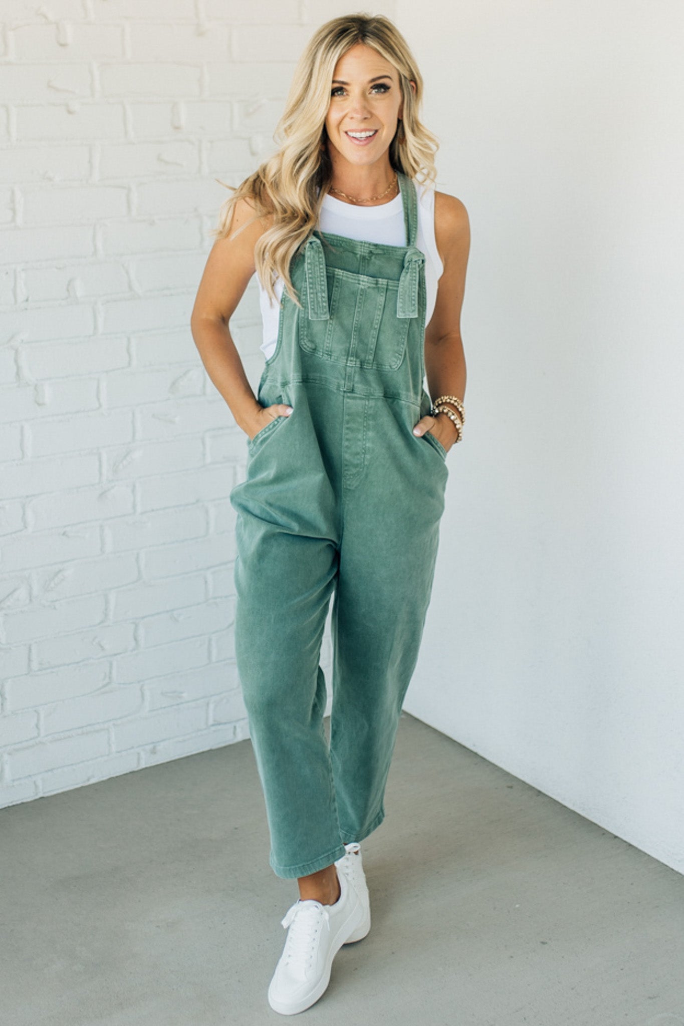 Amy Knot Strap Overalls