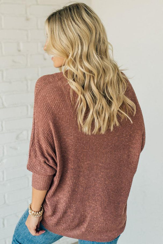 Andie Loose Knit Dolman Sweater