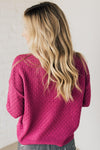 Basketweave Textured Sweater