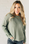 Basketweave Textured Sweater