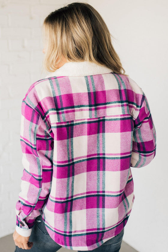 Beck Sherpa Lined Plaid Shacket