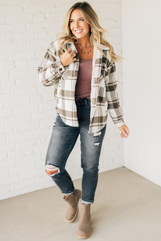 Beck Sherpa Lined Plaid Shacket