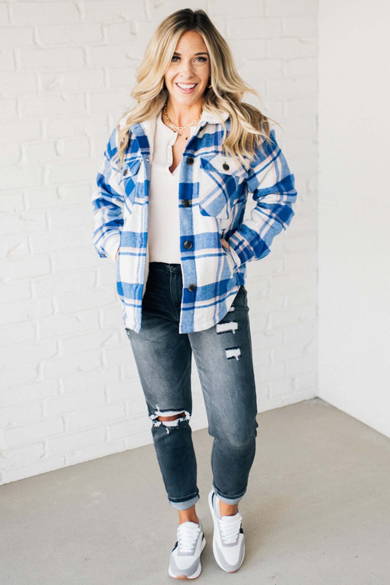 Beck Sherpa Lined Plaid Shacket