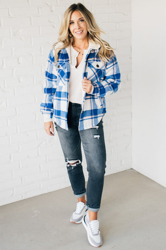 Beck Sherpa Lined Plaid Shacket