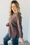 Belle Brushed Ribbed Pocket Top