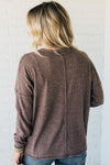 Belle Brushed Ribbed Pocket Top