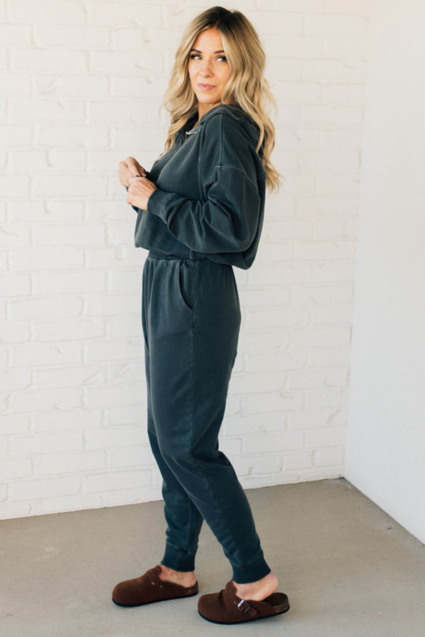 Birdie Stone Washed Jumpsuit